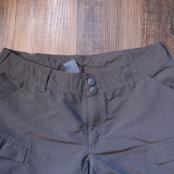 The North Face Shorts Women 10 Dark Gray Outdoor Hiking Camping - Picture 2 of 15